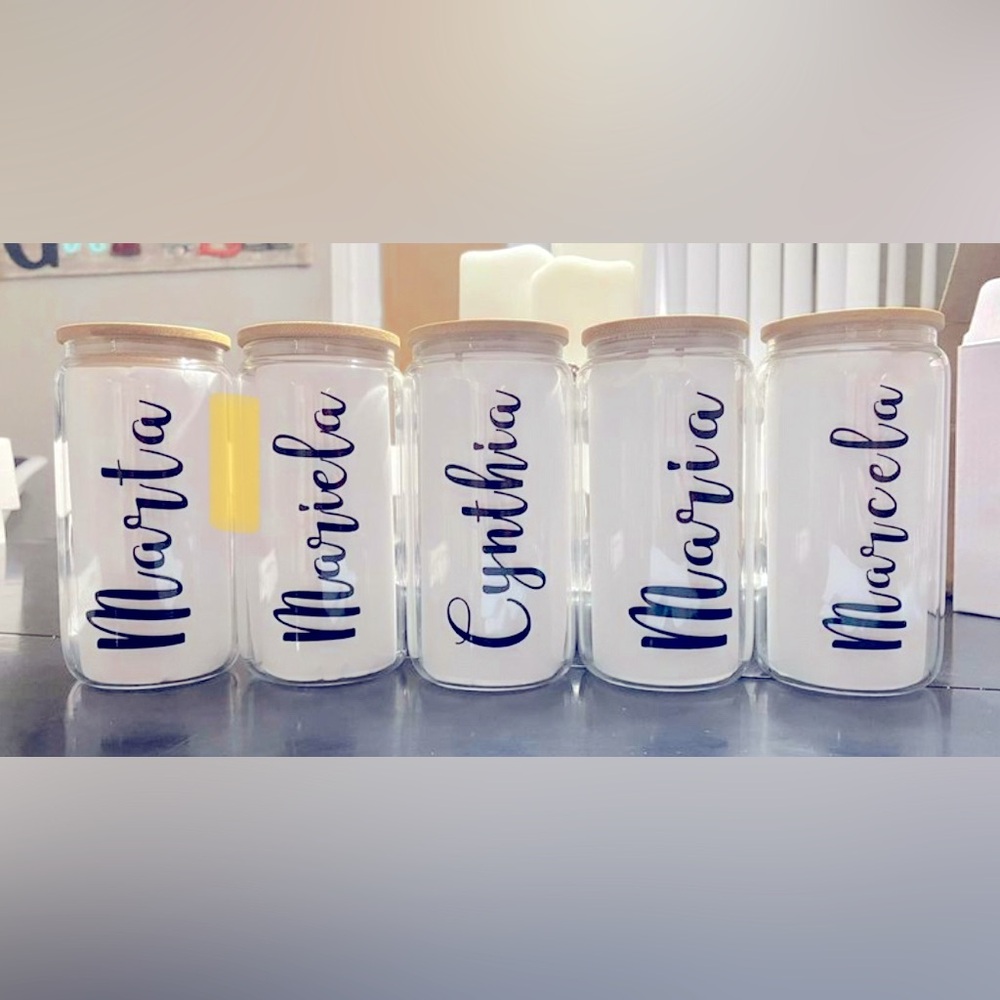 Personalized Name glass cups